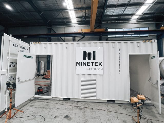 Containerised mining switchrooms