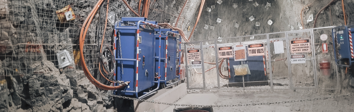 Power system installed in underground mine