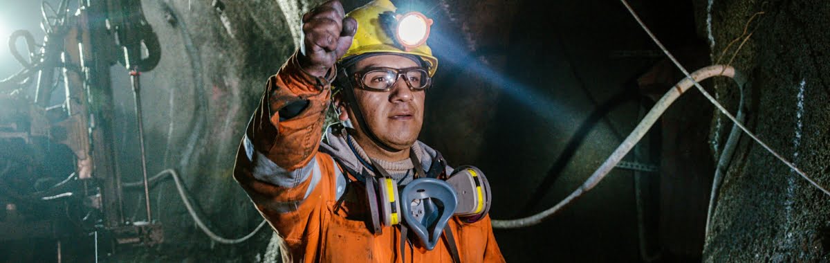 Worker in Underground Mine