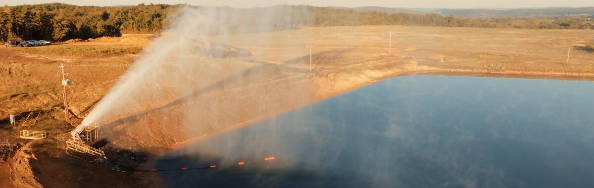 Mine water evaporator