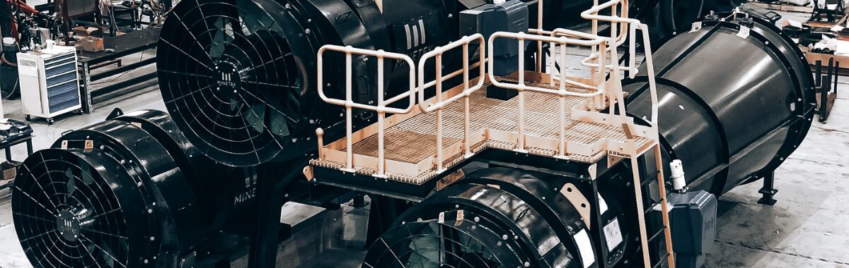Minetek primary mine ventilation fan