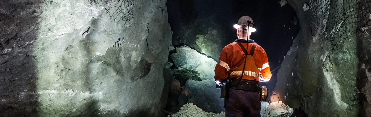 Miner underground