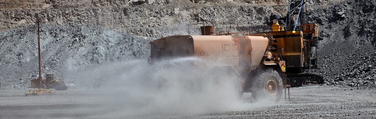 Mine trucks water haualge