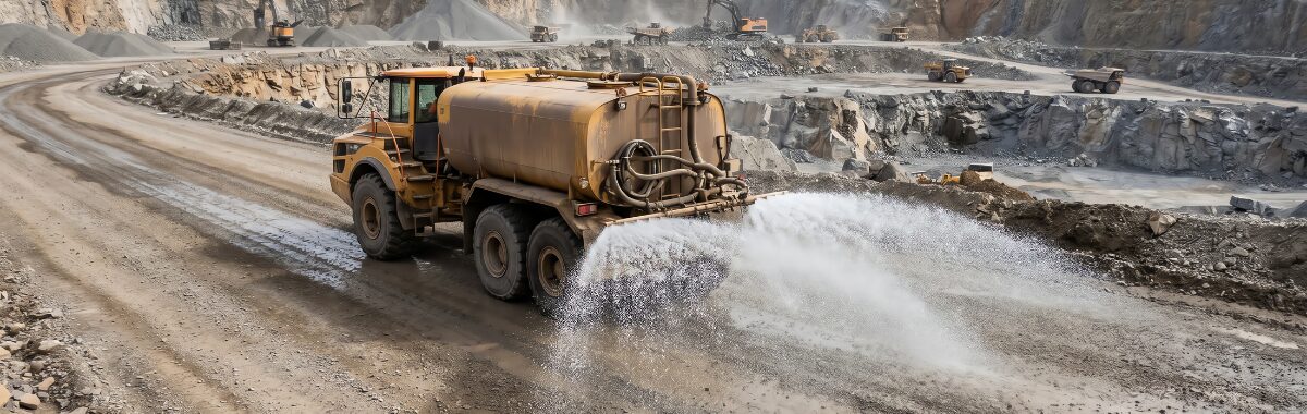 Mine truck water haulage