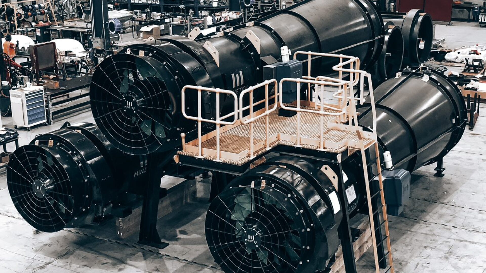 Minetek underground ventilation fans