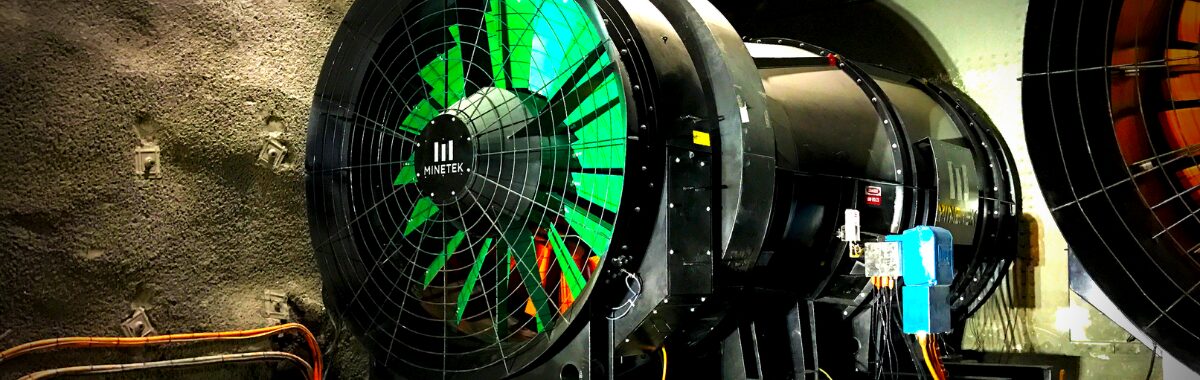 Minetek underground ventilation fans