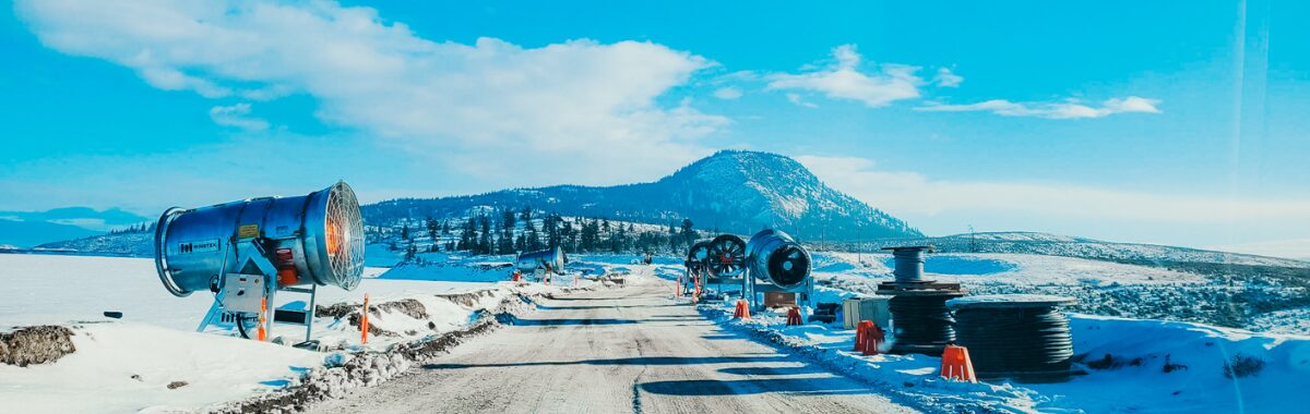 Minetek water evaporators in winter