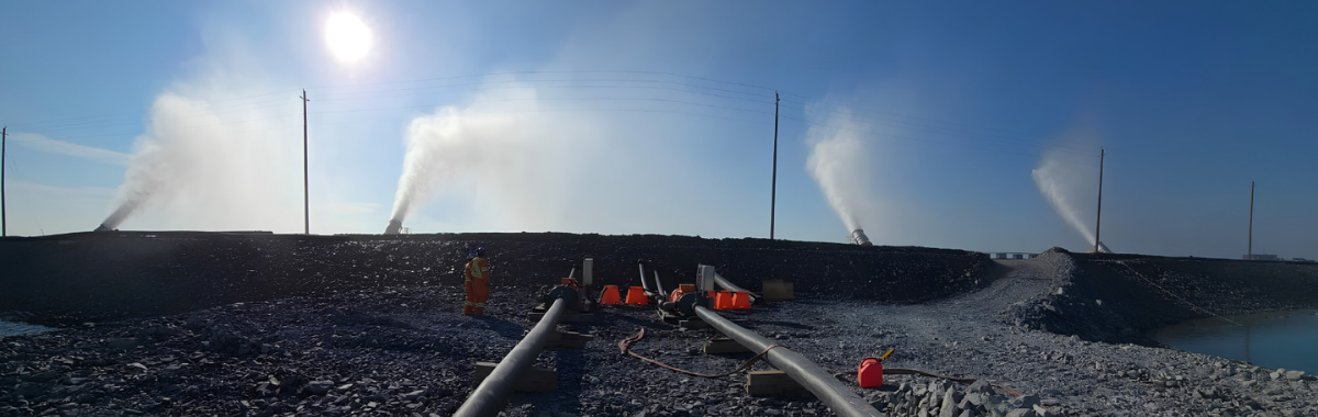 Northern Ontario Gold Mine evaporation system