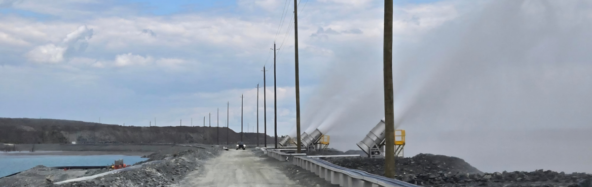 Northern Ontario Gold Mine evaporation system
