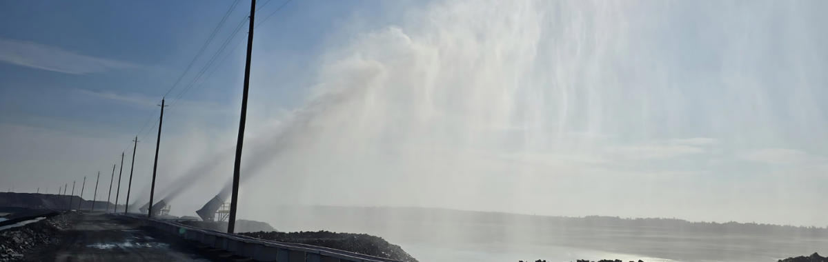 Northern Ontario Gold Mine evaporation system
